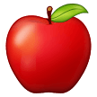 Samsung red apple emoji image