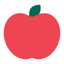 Toss red apple emoji image