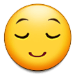 Samsung relieved face emoji image