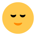 Toss relieved face emoji image
