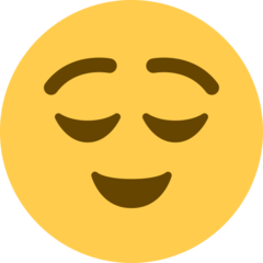 Twitter relieved face emoji image