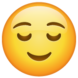 Whatsapp relieved face emoji image