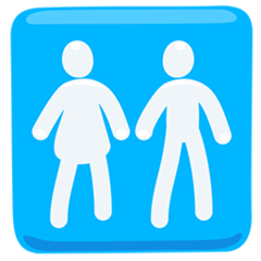 Facebook Messenger restroom emoji image