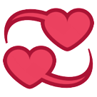 HTC revolving hearts emoji image