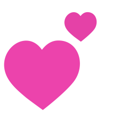 Skype revolving hearts emoji image