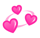 SoftBank revolving hearts emoji image