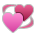 Sony Playstation revolving hearts emoji image