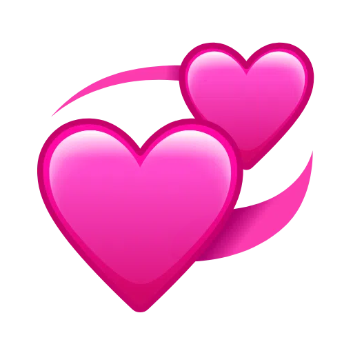 Telegram revolving hearts emoji image