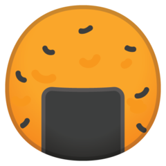 Google rice cracker emoji image