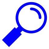 Docomo right-pointing magnifying glass emoji image