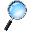 Samsung right-pointing magnifying glass emoji image