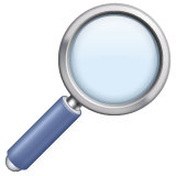 Whatsapp right-pointing magnifying glass emoji image