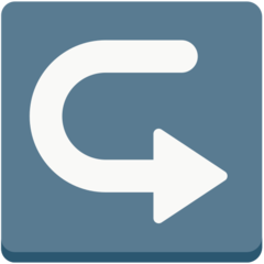 Mozilla rightwards arrow with hook emoji image