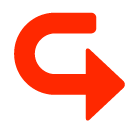 SoftBank rightwards arrow with hook emoji image