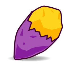 Emojidex roasted sweet potato emoji image