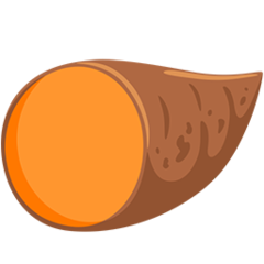 Facebook Messenger roasted sweet potato emoji image