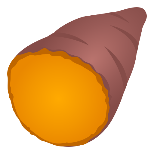JoyPixels roasted sweet potato emoji image