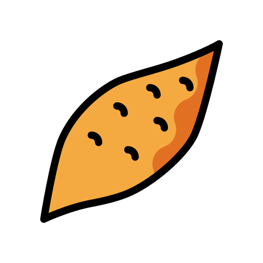 Openmoji roasted sweet potato emoji image