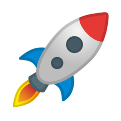 Google rocket emoji image