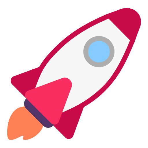 Microsoft rocket emoji image