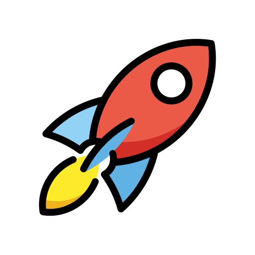 Openmoji rocket emoji image