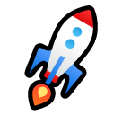 SoftBank rocket emoji image