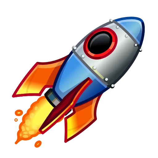 Telegram rocket emoji image
