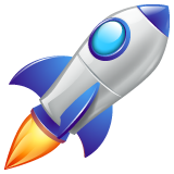 Whatsapp rocket emoji image