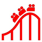 au by KDDI roller coaster emoji image