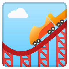 Google roller coaster emoji image