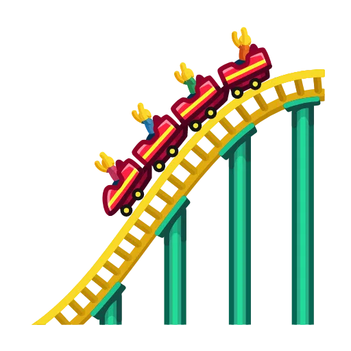 Telegram roller coaster emoji image