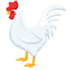 Facebook Messenger rooster emoji image