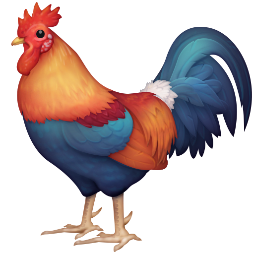 Facebook rooster emoji image