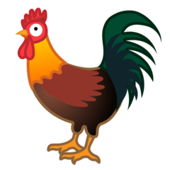 Google rooster emoji image