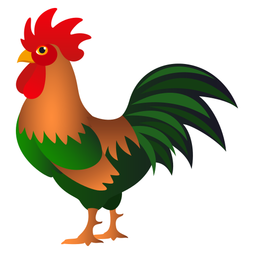 JoyPixels rooster emoji image