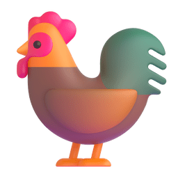 Microsoft Teams rooster emoji image