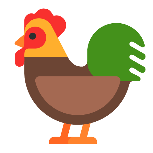 Microsoft rooster emoji image