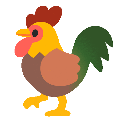 Noto Emoji Animation rooster emoji image