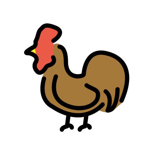 Openmoji rooster emoji image
