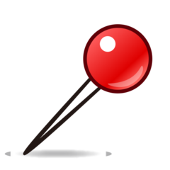 Emojidex round pushpin emoji image
