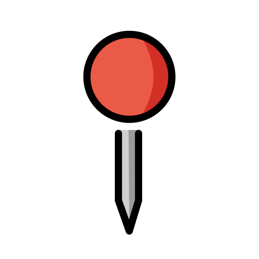Openmoji round pushpin emoji image