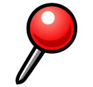 SoftBank round pushpin emoji image