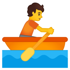 Google rowboat emoji image