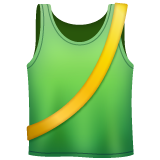 Whatsapp running shirt with sash emoji image