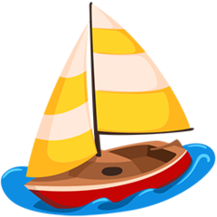 Facebook Messenger sailboat emoji image