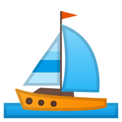 Google sailboat emoji image