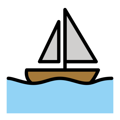 Openmoji sailboat emoji image