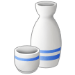 Samsung sake bottle and cup emoji image