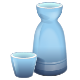 Whatsapp sake bottle and cup emoji image