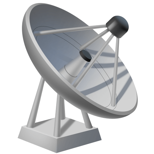 Facebook satellite antenna emoji image